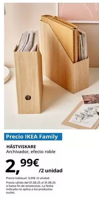 Hästviskare - Archivador, Efecto Roble