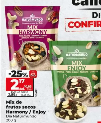 Dia Naturmundo - Mix De Frutos Secos Harmony / Enjoy 