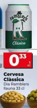 Dia Ramblers - Cerveza Clásica Lata 33 Cl
