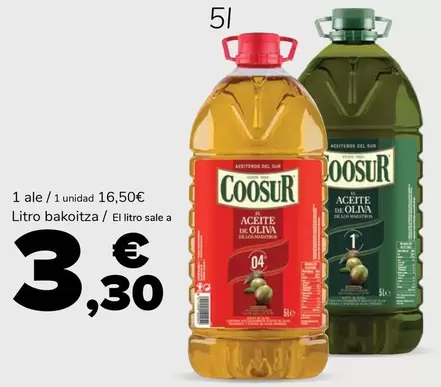 Coosur - Aceite De Oliva Suave O Intenso