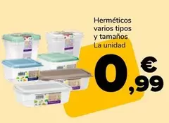 Hermeticos Varios Tipos Y Tamaños