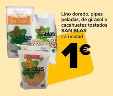 San Blas - Lino Dorado/ Pipas Peladas/ De Girasol O Cacahuetes Tostados