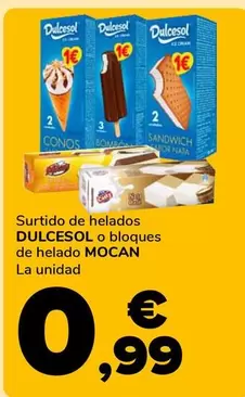Dulcesol - Surtido De Helados O Bloques De Helado Mocan