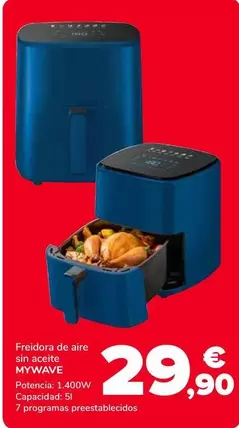 Mywave - Freidora De Aire Sin Aceite