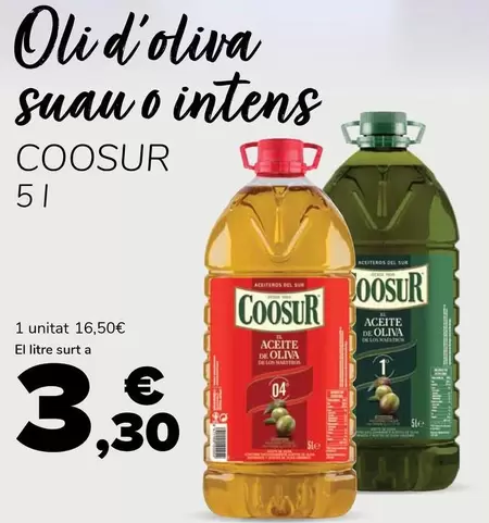 Coosur - Oli D'olivia Suau O Intens