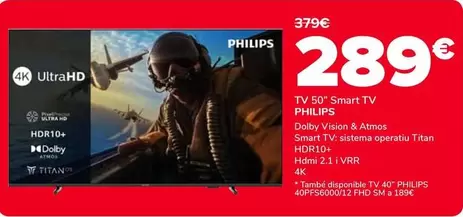 Philips - Tv 50" Smart Tv