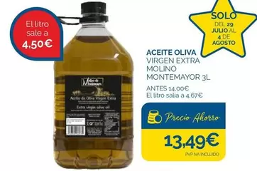 Molino Montemayor - Aceite Oliva Virgen Extra