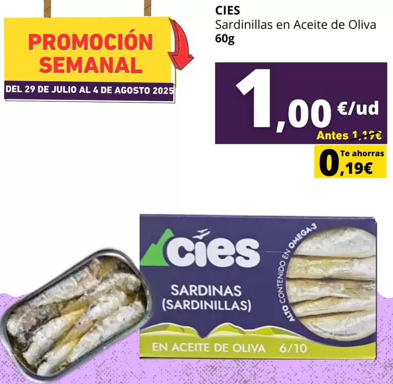 Cies - Sardinillas En Aceite De Oliva