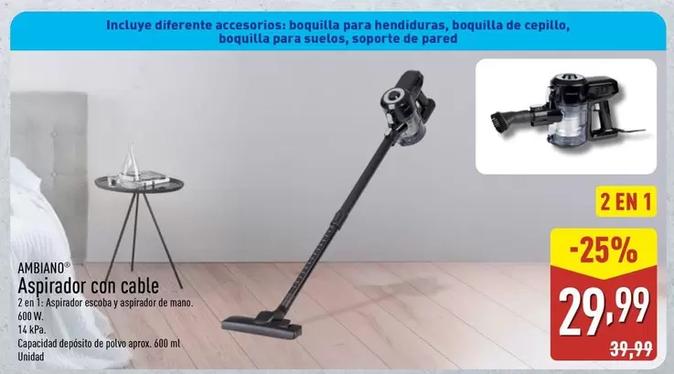 Ambiano - Aspirador Con Cable