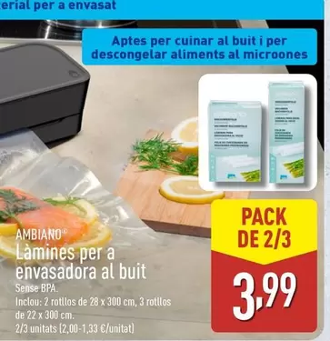 Ambiano - Lamines Per A Envasadora Al Buit