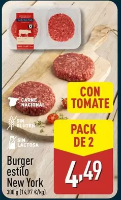 Burger Estilo New York