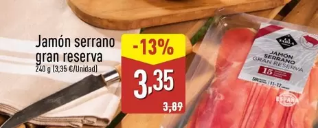 Jamón Serrano Gran Reserva