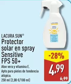 Lacura Sun - Protector Solar En Spray Sensitive FPS 50+