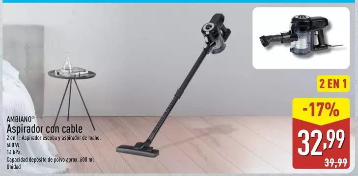 Ambiano - Aspirador Con Cable