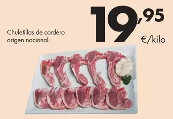Chuletillas De Cordero Origen Nacional