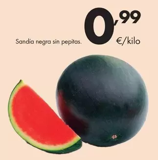 Sandia Negra Sin Pepitas