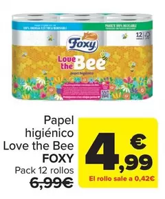 Foxy - Papel higiénico Love the Bee