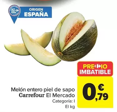 carrefour - Melon Entero Piel De Sapo El Mercado
