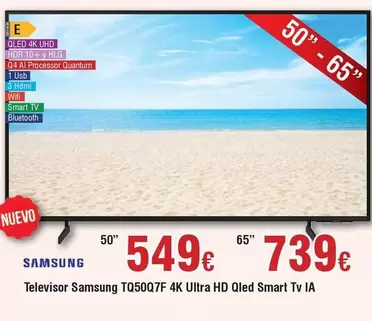 Samsung - Televisor TQ50Q7F 4K Ultra HD