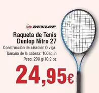 Dunlop - Raqueta De Tenis  Nitro 27