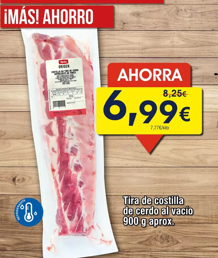 Tello - Tira De Costilla De Cerdo Al Vacio