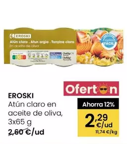 Eroski - Atun Claro En Aceite De Oliva