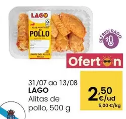 Lago - 31/07 Ao 13/08 Alitas De Pollo