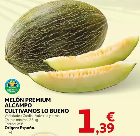 Alcampo - Cultivamos Lo Bueno Melón Premium
