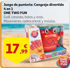 One Two Fun - Juego De Puntería: Cangrejo Divertido 4 En 1