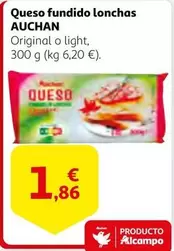Auchan - Queso Fundido Lonchas