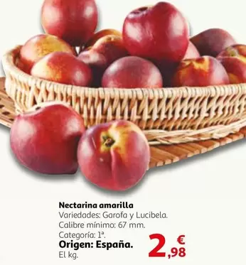 origen - Nectarina Amarilla