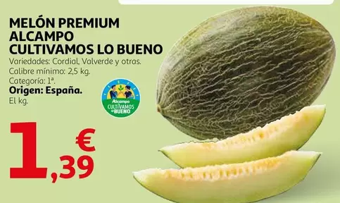 Premium - Melon  Alcampo Cultivamos Lo Bueno