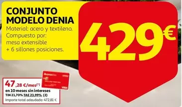 Denia - Conjunto Modelo