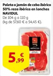 Navidul - Paleta O Jamon De Cebo Iberico 50% Raza Iberica En Lonchas