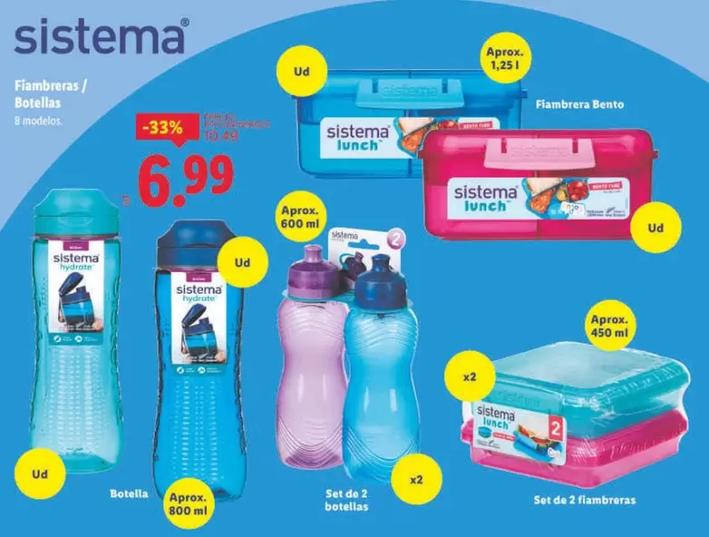 Sistema - Fiambreras / Botellas