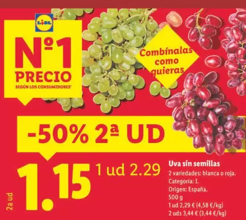 Uva Sin Semillas