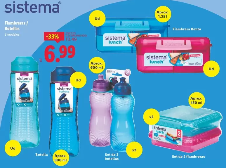 Sistema - Fiambreras / Botellas