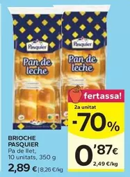 Brioche Pasquier -pa De Llet