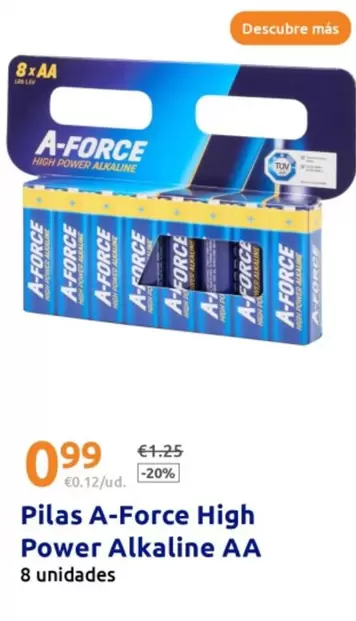 A Force - Pilas High Power Alkaline AA