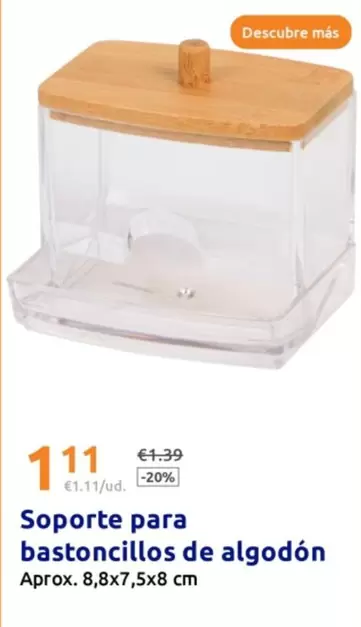Soporte Para Bastoncillos De Algodón