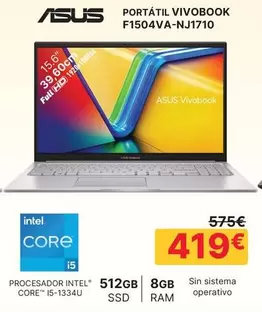 Asus - Portatil Vivobook F1504va-nj1710
