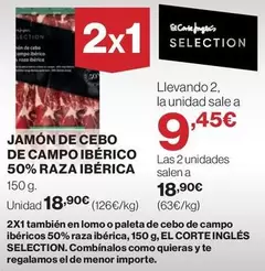 seleccion - Jamón De Cebo De Campo Ibérico 50% Raza Ibérica