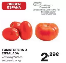 origen - Tomate Pera O Ensalada