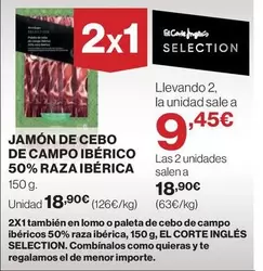 seleccion - Jamón De Cebo De Campo Ibérico 50% Raza Ibérica
