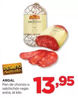 Argal - Pan De Chorizo O Salchichón Regio Extra