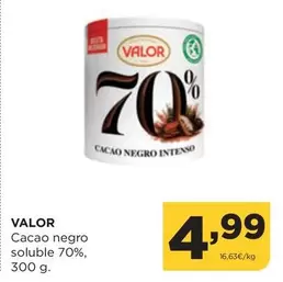 Valor - Cacao Negro Soluble 70%