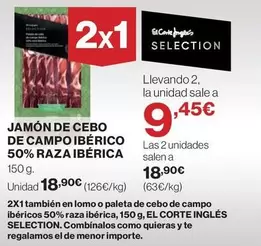 seleccion - Jamón De Cebo De Campo Ibérico 50% Raza Ibérica