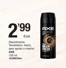 Axe - Desodorante Temptation, Black, Aero Apollo O Marine