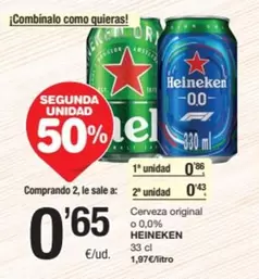 Heineken - Cerveza Original O 0,0%