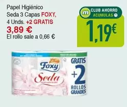Foxy - Papel Higiénico Seda 3 Capas
